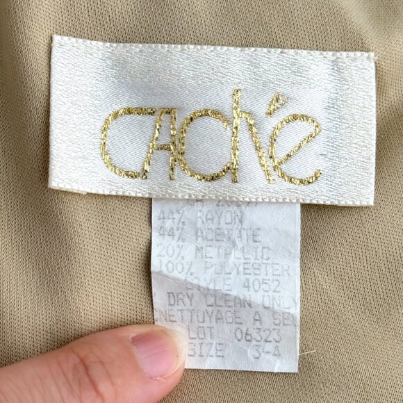 Vintage Cache Gold Midi Dress - Picture 15 of 15